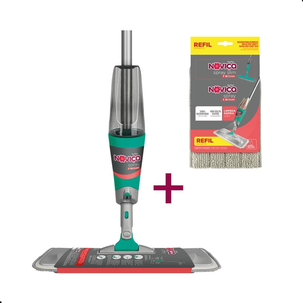 Kit Mop Spray com Cabo + Refil Extra Noviça