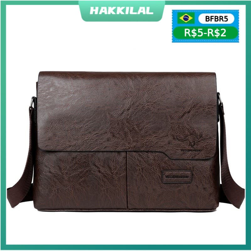 Corsssbody 438 Saco De Couro Para O Ombro Do Homem