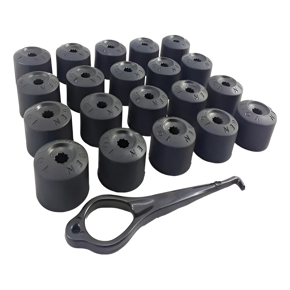 Kit 20 Capa Parafuso Roda Vw Golf Polo Virtus Nivus Tcros Jetta Fox Passat Bora