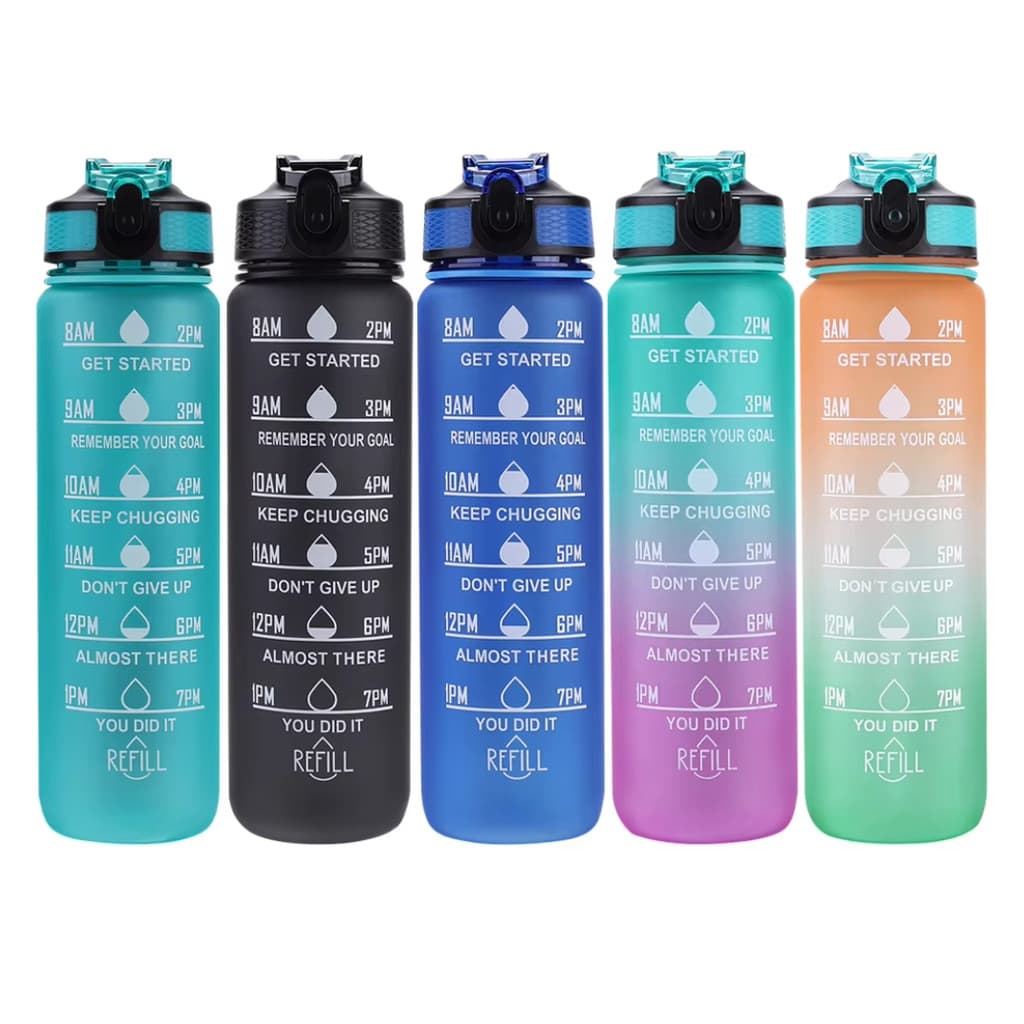 Garrafa Squeeze De Água Para Academia 1 Litro Fitness Tie Dye