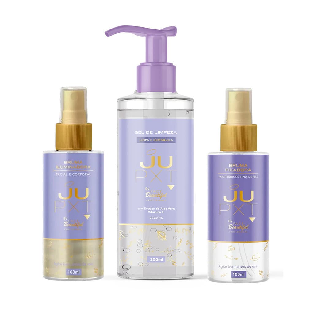 Kit Gel de Limpeza e Bruma Iluminadora e Fixadora JUPXT by Face Beautiful