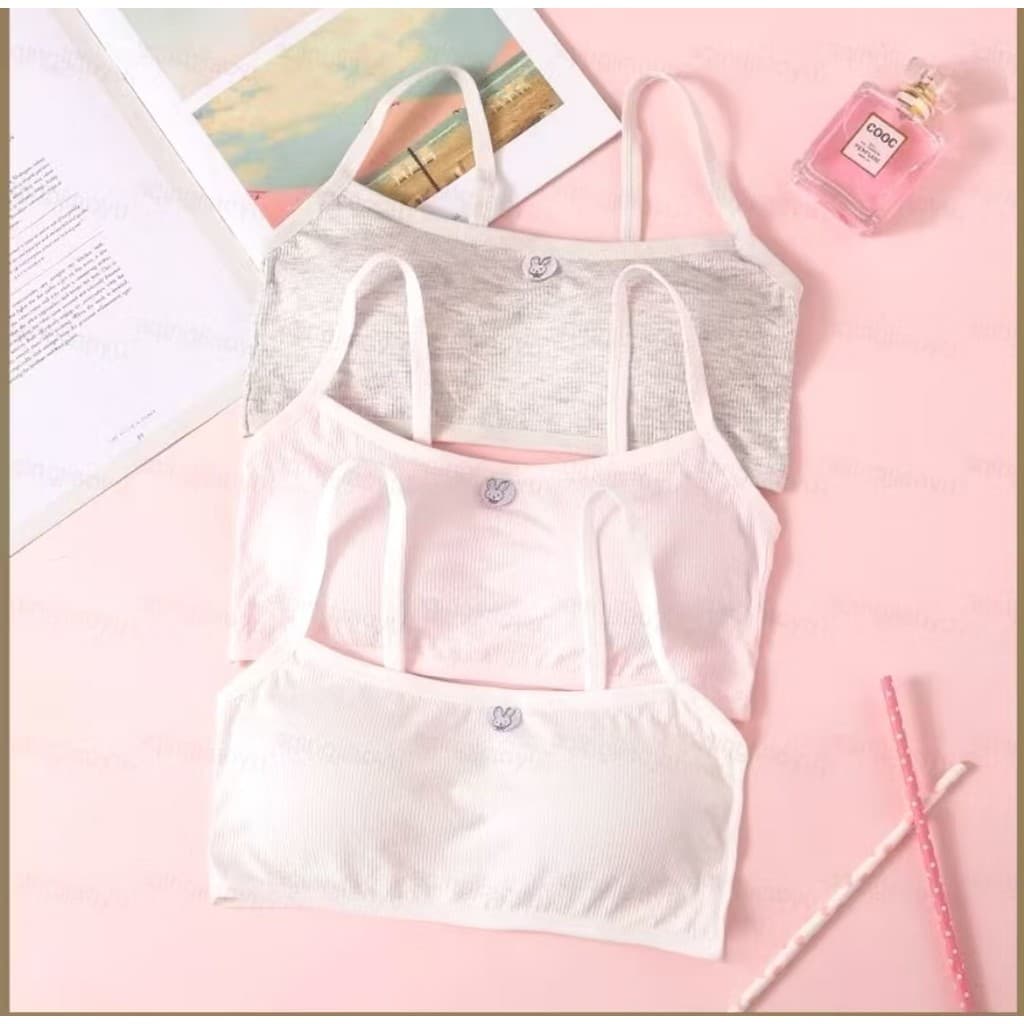 KIT 1 a 3 Tops de sutiã para adolescentes/meninas de 8 a 16 anos