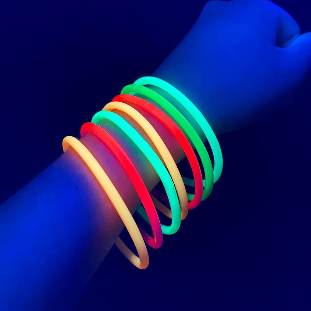 Kit 100 Pulseira Neon Festa Casamento Balada Luz Brilham