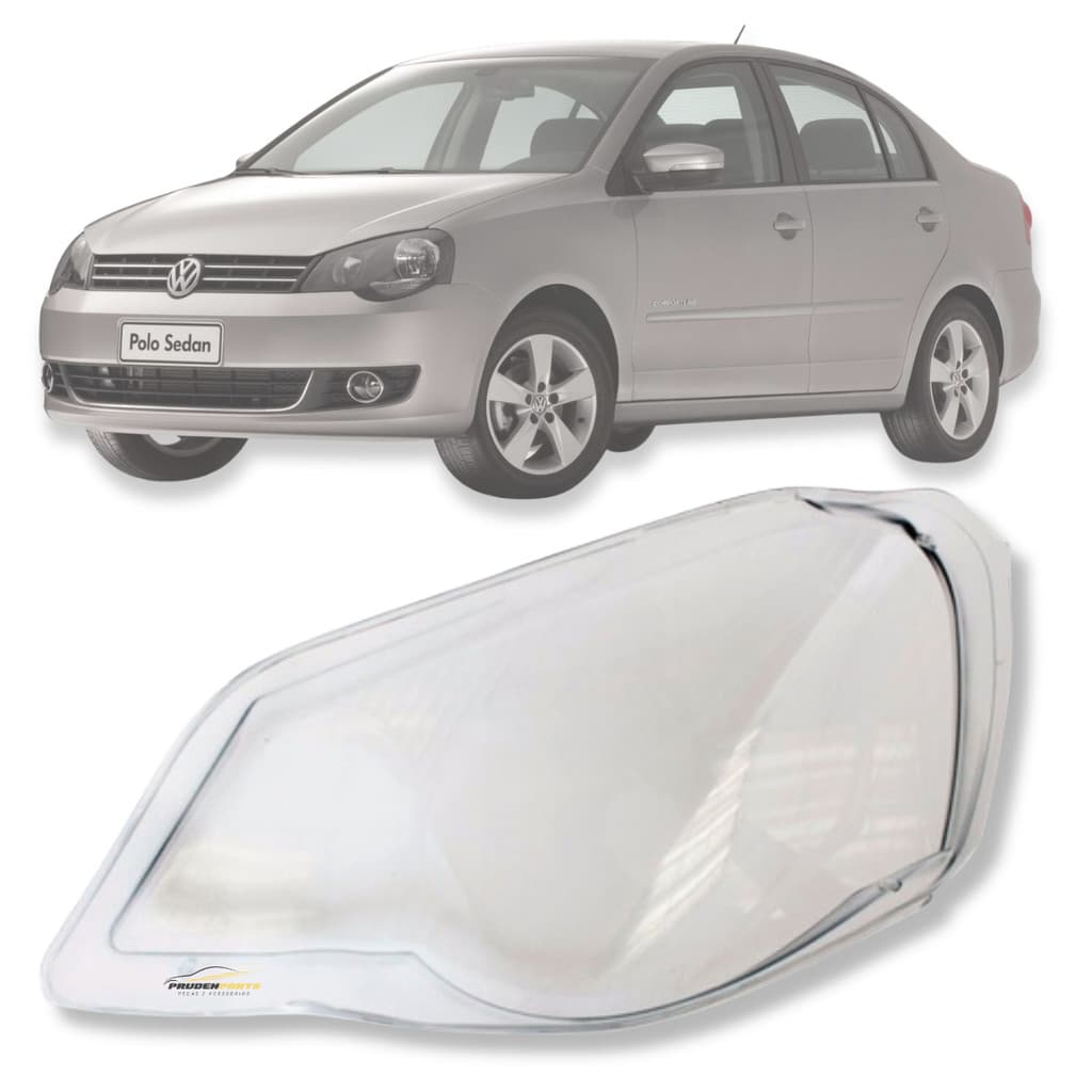 LENTE FAROL POLO 2007 2008 2009 A 2014 LADO ESQUERDO