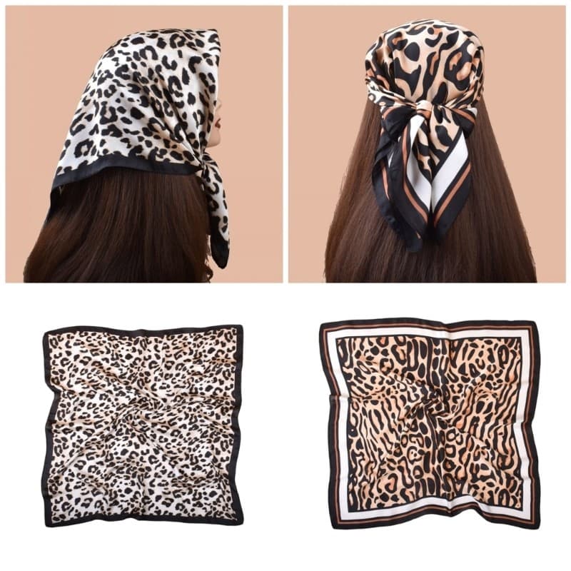XY Lenço Elástico Com Estampa De Leopardo , Elegante Da Moda Diária