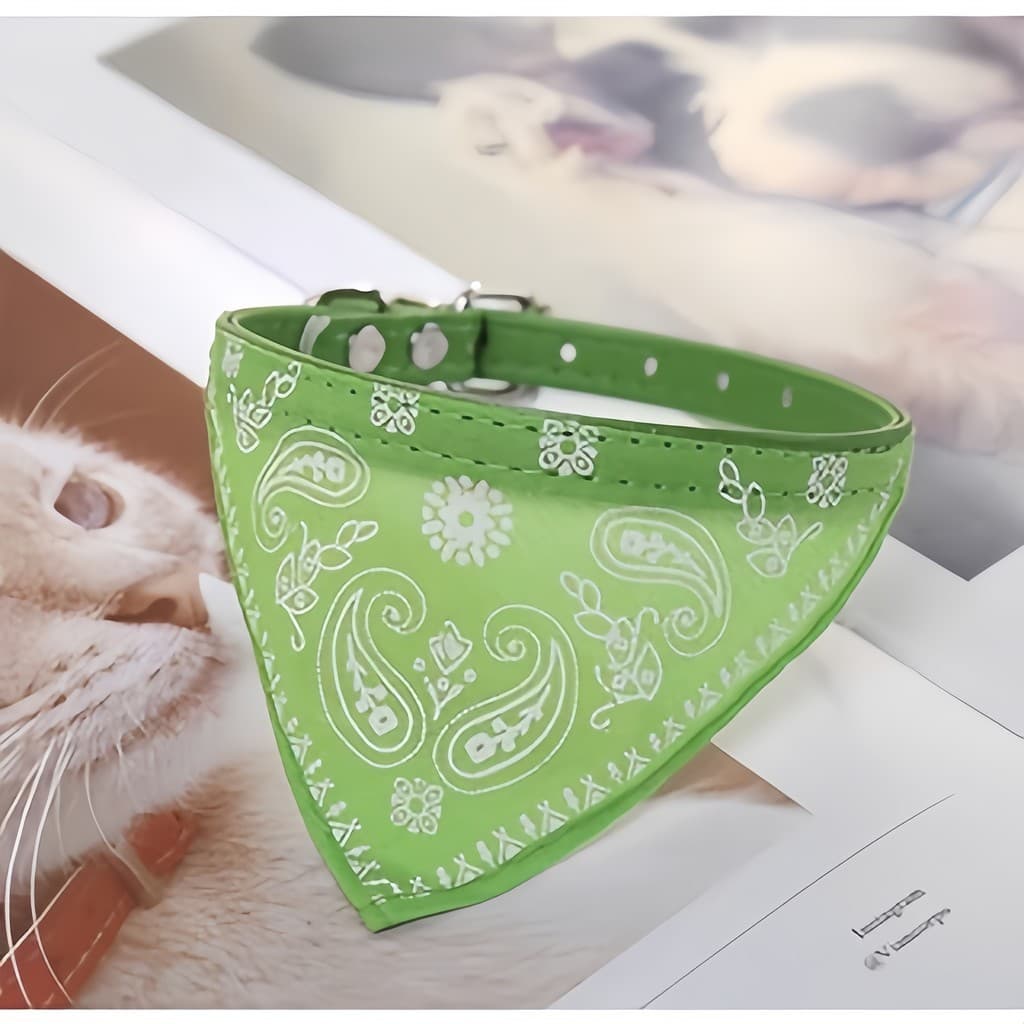 6 Unidades Coleira Bandana Gato/Cachorro Filhote - Coleira Para Gato - Coleira Cachorro
