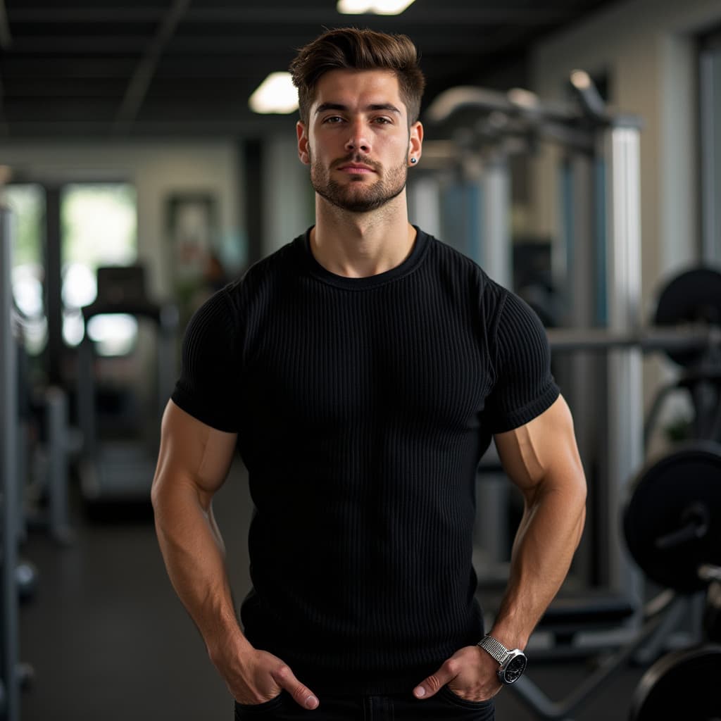 Camiseta Premium Canelada Lisa Slim Casual Estilo Americana Importada Academia Treino Verão