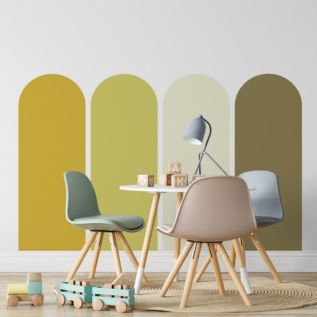 Adesivo de Parede Arco Boho Infantil - Decoração Criativa, Presente Papel vinil quarto sala criança cantinho