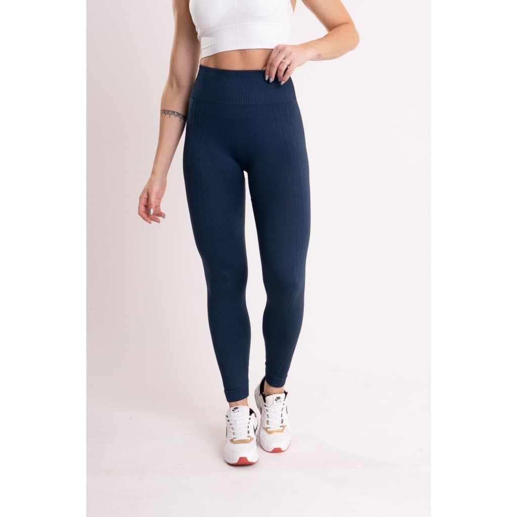 Calça Legging Feminina Blackout Zero Transparência Moda Fit Cintura Com Silicone