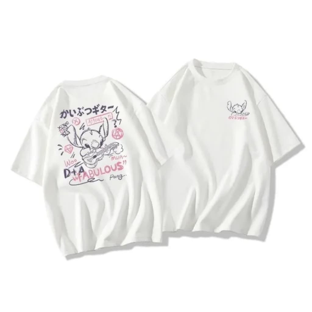 Camiseta Feminina Fabulous Attention Casual T-shirt  Blusa Unissex Oversized 2025 Novo