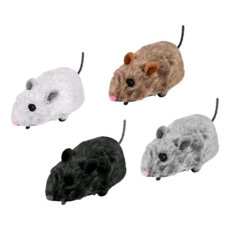 RATINHO PELUCIA A FRICCAO BRINQUEDO  PARA PET GATOS E CACHORRO