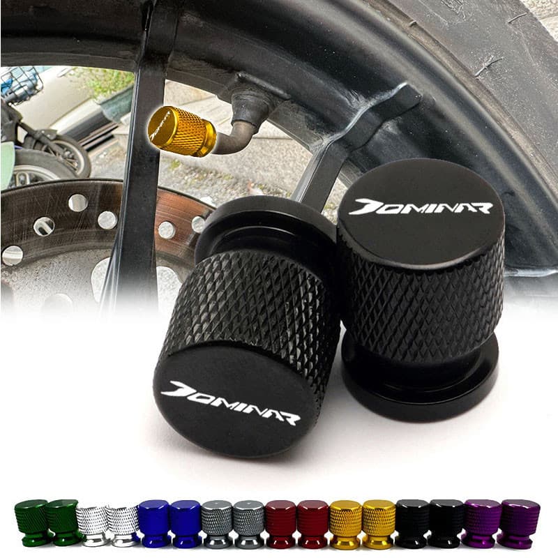 Para Bajaj Dominar 400 Acessórios Da Motocicleta Tampas Haste Válvula Do Pneu Roda CNC Capa Hermética