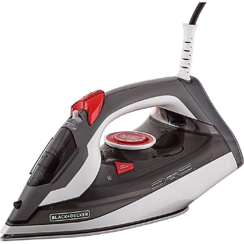 Ferro de Passar Roupa C Vaporizador Autômatico BlackDecker
