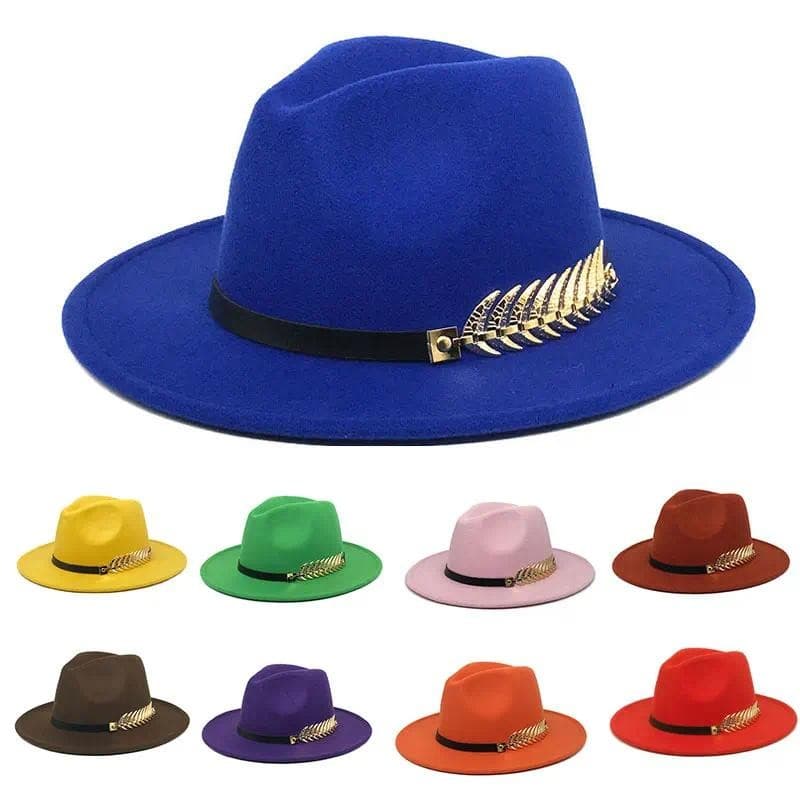 Chapéu Fedora Neutro De Aba Larga Jazz Masculino Cinto De Penas Outono E Inverno Panamá Vintage Britânico