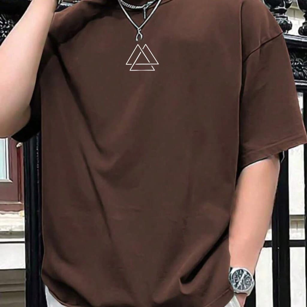 Blusa Masculina Triangulo em malha premium 100% algodão
