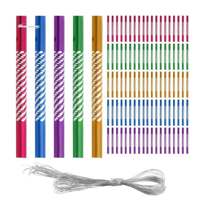 100 Peças DIY Vento Chim Oco Giradores De Tubo Carrilhão Para De Metal De Alumínio Vocalizar