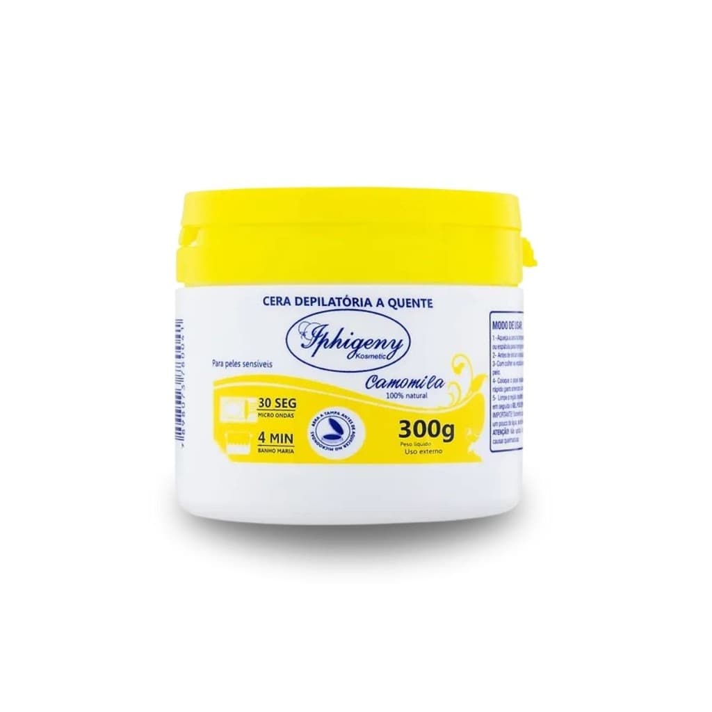 Cera Depilatória Natural Quente Iphigeny Camomila 300g