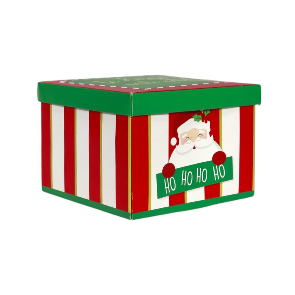Caixa de Natal Pequena Colorida Desmontável – Te Desejo Neste Natal, Presente e Decoração – Cromus