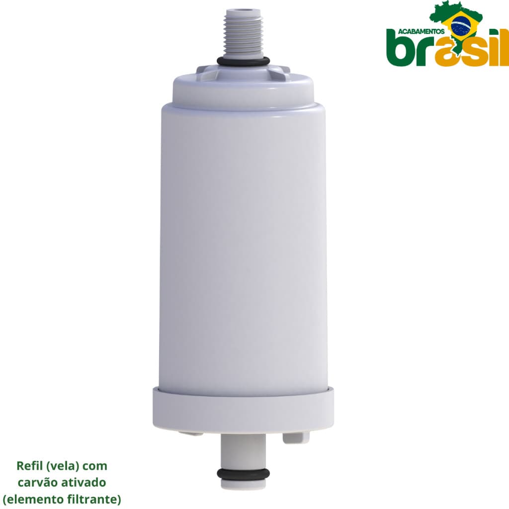Refil de Filtro Vela Pro Saúde - Carvão Ativado para Cozinha (Rosquear)