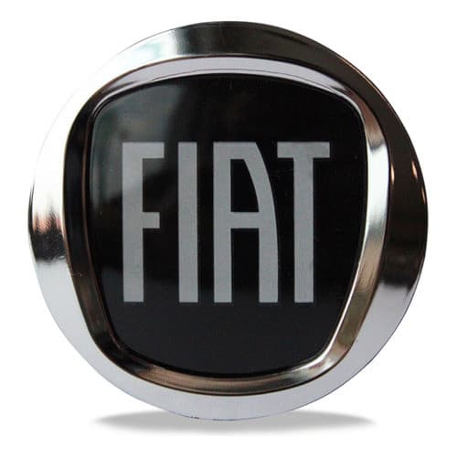 Kit 4 Calotinha Roda Original Fiat Punto Black Motion 49,6mm