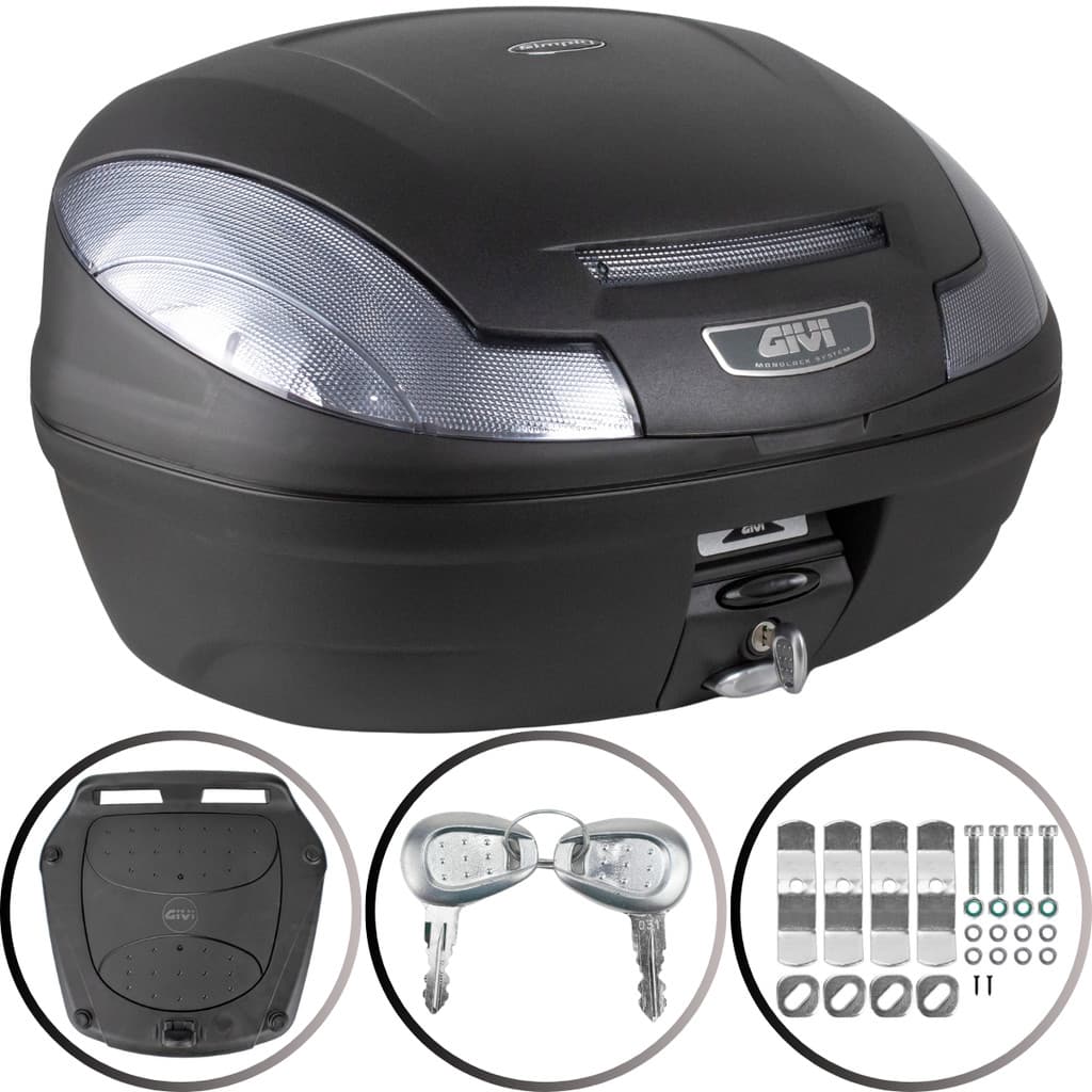 Baú Bauleto Monolock Simply Fumê 47 Litros E470nt Givi