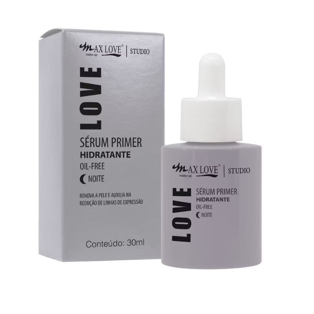 Sérum Primer Hidratante Facial  Noite Linhas de Expressão Max Love 30 ml