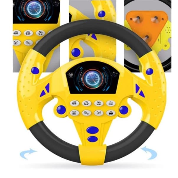 Volante De Brinquedo Interativo Com Som/Simulação/Carro