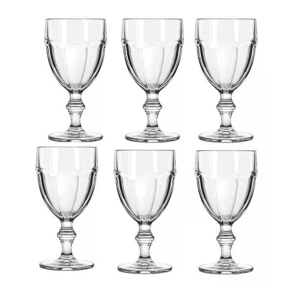 Jogo Taça Agua/sobremesa P/ Sorvete Vidro Com 6 Peças 340ml