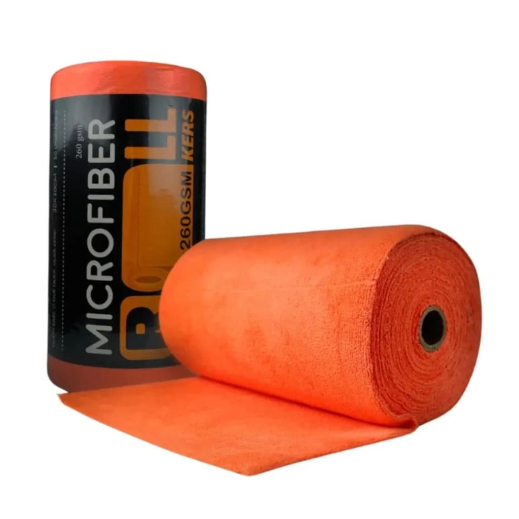 ROLO DE MICROFIBRA LARANJADO 260GSM 30 X 30CM 50 UNIDADES KERS