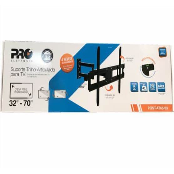 Suporte de Trilho Tri-articulado para TV 32" a 65" até 40kg - Proeletronic