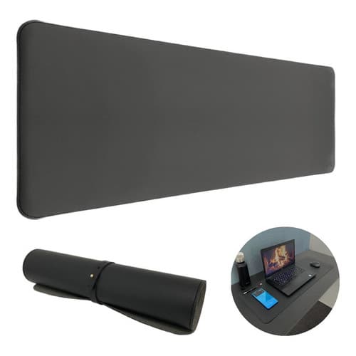Mousepad Grande Couro 80x30 Tapete De Mesa Porta Copos