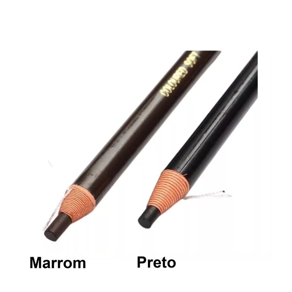 Kit 2 Lapis De Sobrancelha Soft Coloured Pencls Cosmetic ART
