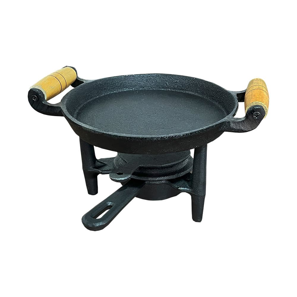 Fogareiro Ferro A Alcool Rechaud Chapa Bifeteira 20cm Rig