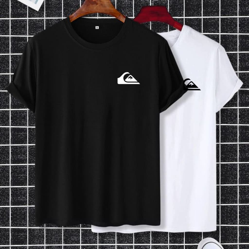 Camiseta Masculina Camisa  Algodão Combo Preto e Branco