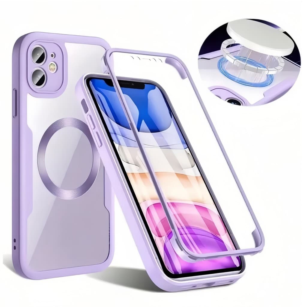360 ° Capa Completa À Prova De Choque Para iPhone 17 16 15 14 13 Pro Max 16E Plus Magnética De Carregamento Sem Fio