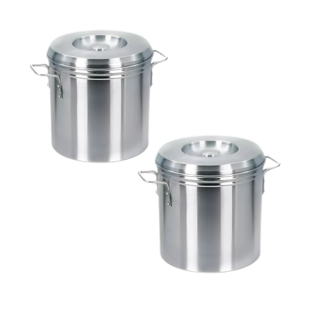 Conjunto 2 Caldeirão N24 N26 Industrial Alumínio Grosso
