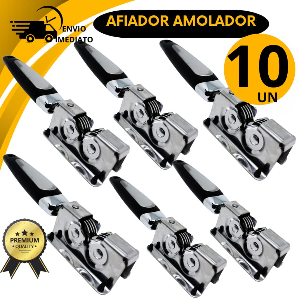 Afiador Amolador de Facas Manual Qualidade Profissional Utensílios Cozinha Segura alta