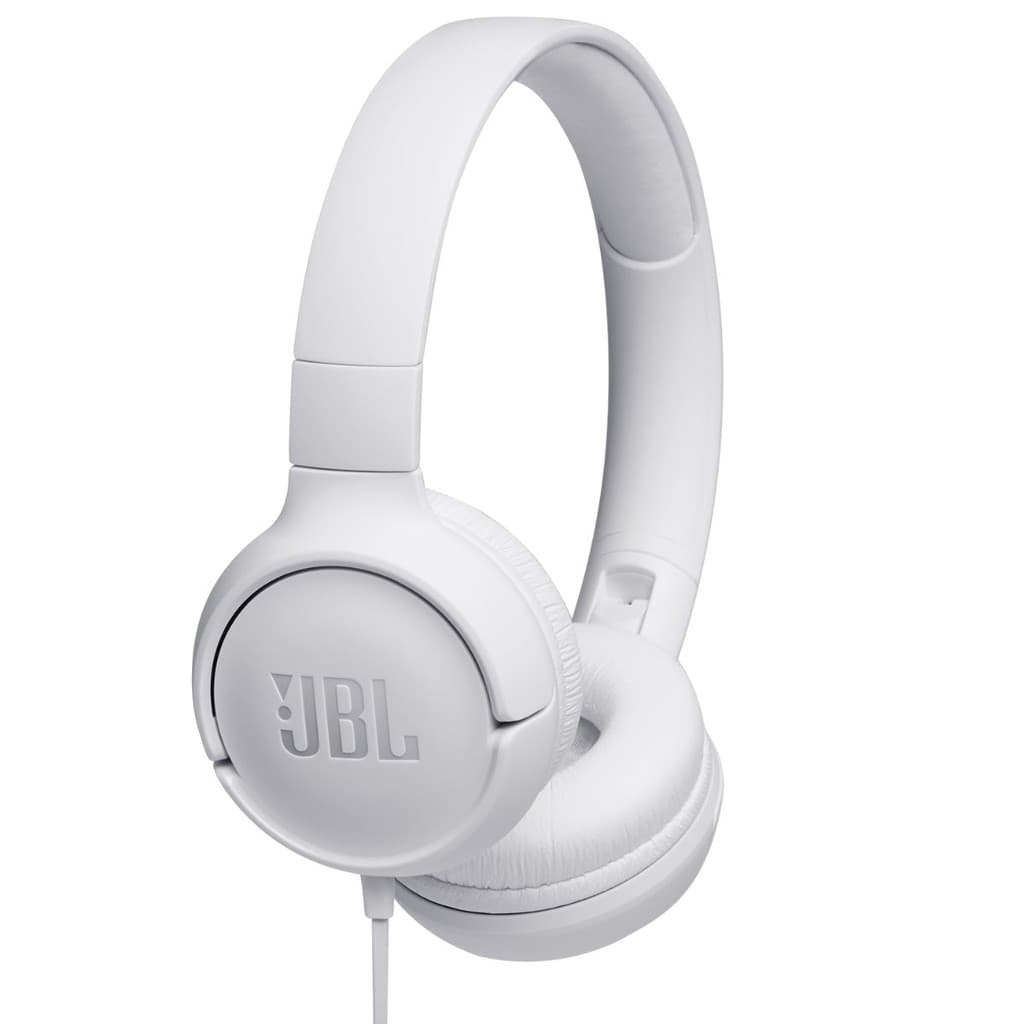 Headphone Fone de Ouvido JBL T500WHT Tune 500 Pure Bass Com Fio Branco