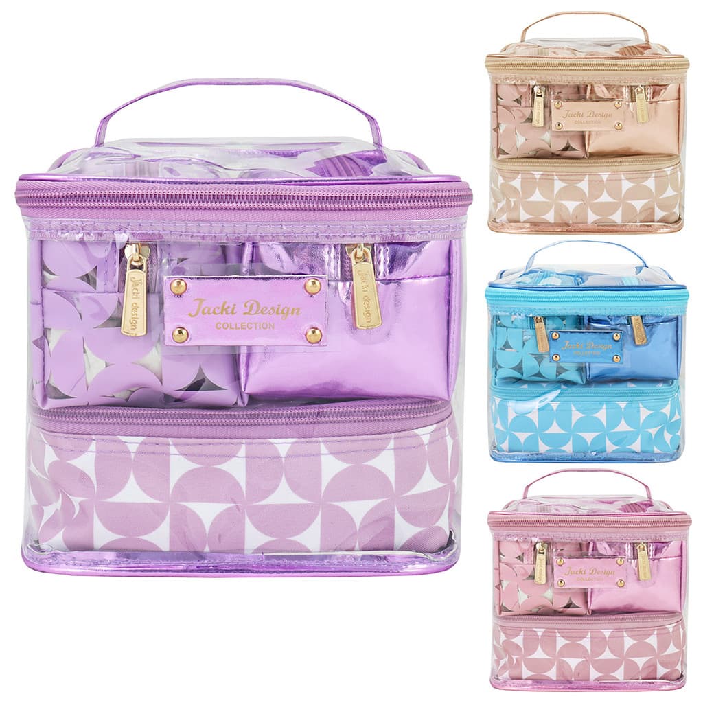 Kit De Necessaire Com 4 Pçs Glitz Jacki Design