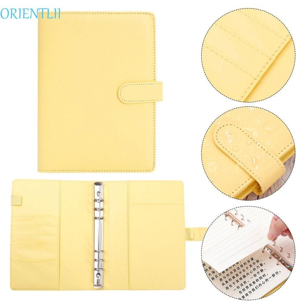 ORIENTLII A5 Notebook Shell , Pasta Removível Não Perfurada , Capa Macia Portátil Para Fichário