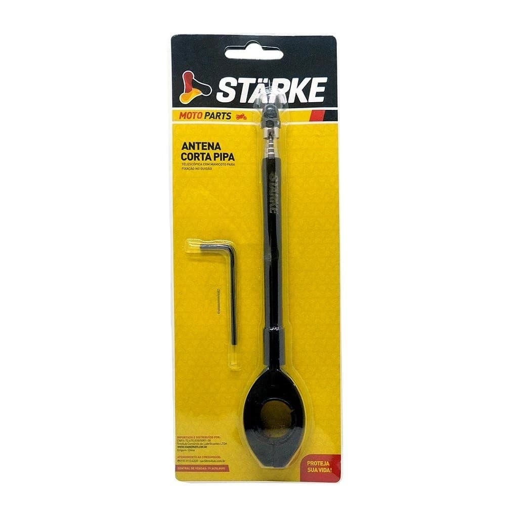Antena de Guidão Corta Pipa Preto - STARKE