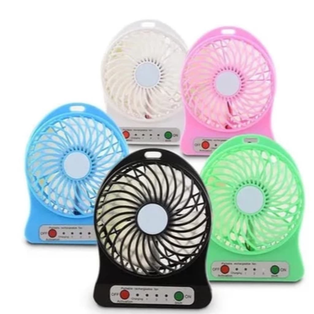 Mini Ventilador Portátil Usb Recarregável 3 Velocidades - Ideal para Viagens e Escritório