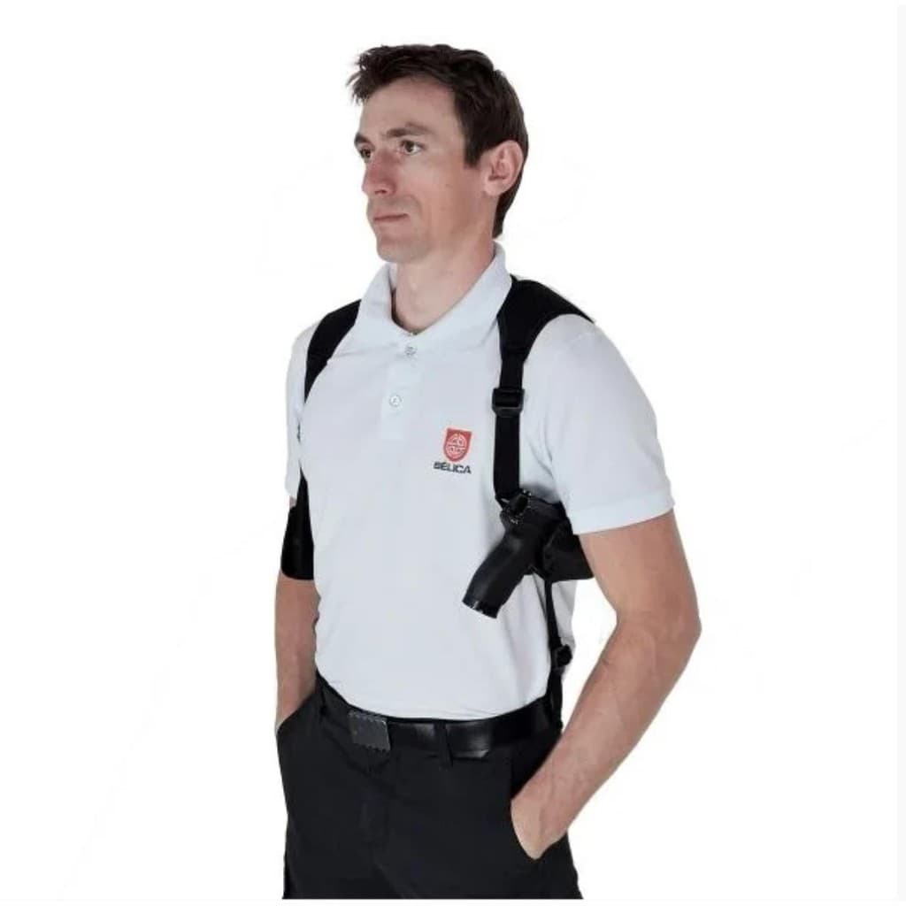Coldre Axilar Polimero Discreto Ajustável Universal Tatico Seguro