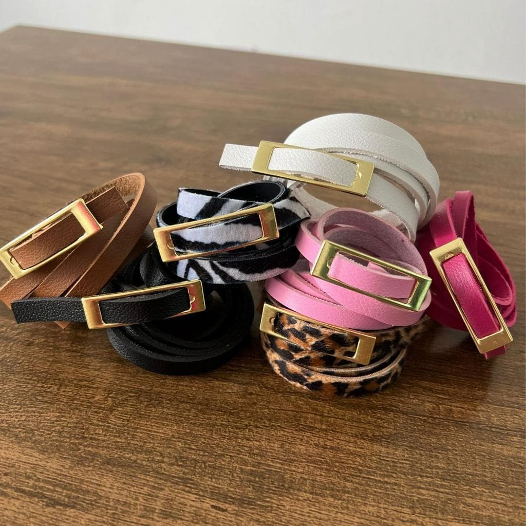 KIT 5 CINTOS FEMININO FININHO 1 CM