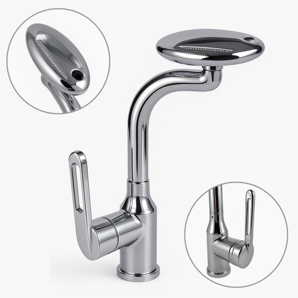 Torneira para Banheiro - Luxo - 4 Jatos - Água Fria/Quente