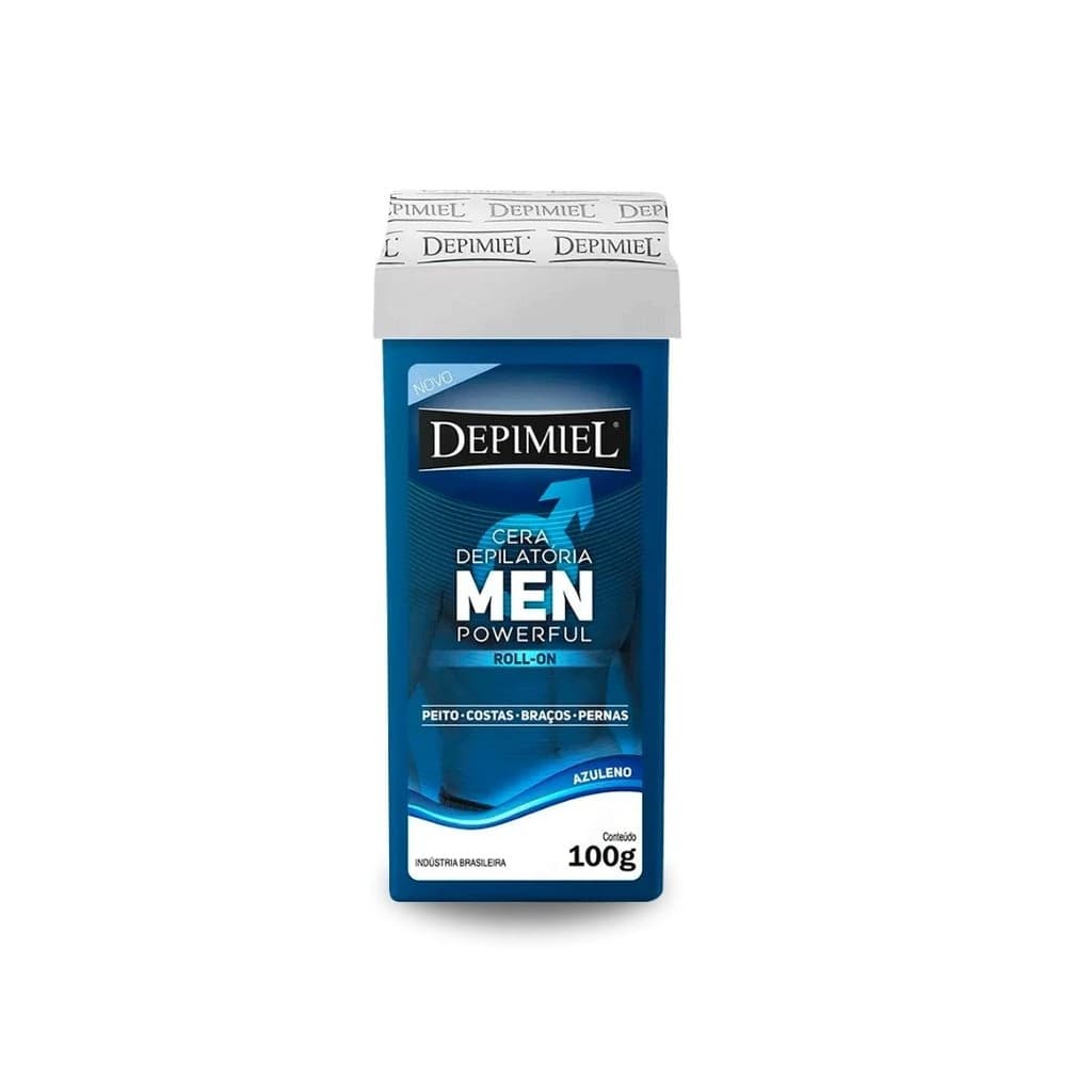 Cera Depilatória Depimiel Roll On Men Powerful 100g