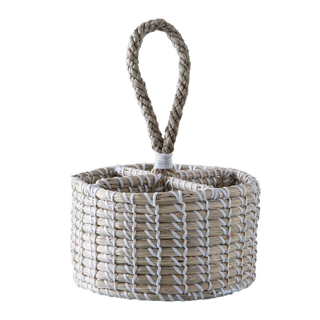 Porta Talher Organizador Fibra Seagrass 25X36X5Cm Rafimex
