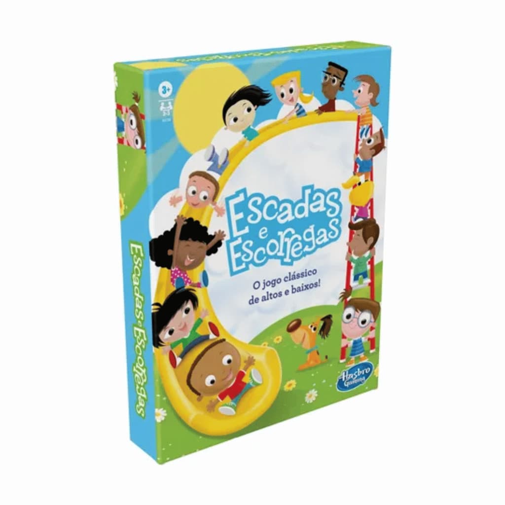 JOGO INFANTIL HASBRO GAMING ESCADAS E ESCORREGAS