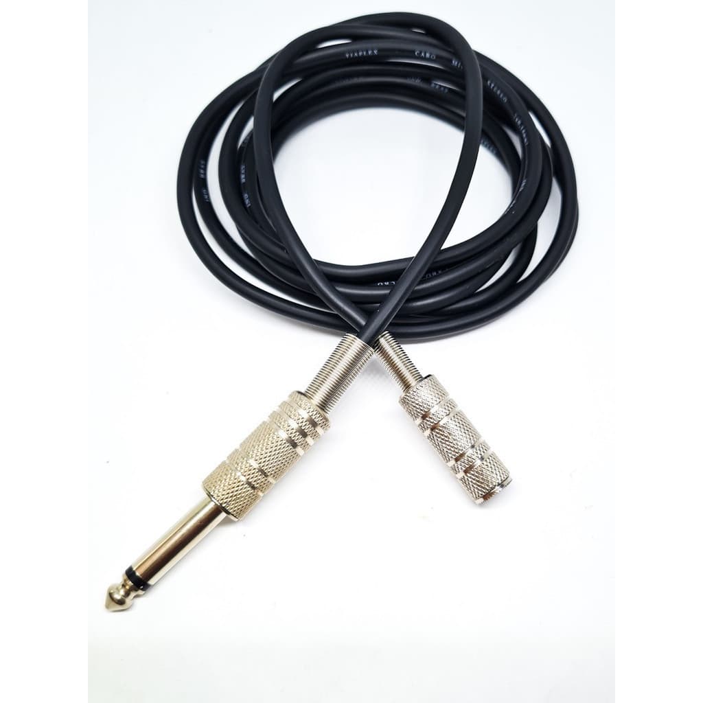 Cabo Extensor P2 Fêmea  P10 Mono 7m Fone De Ouvido Retorno