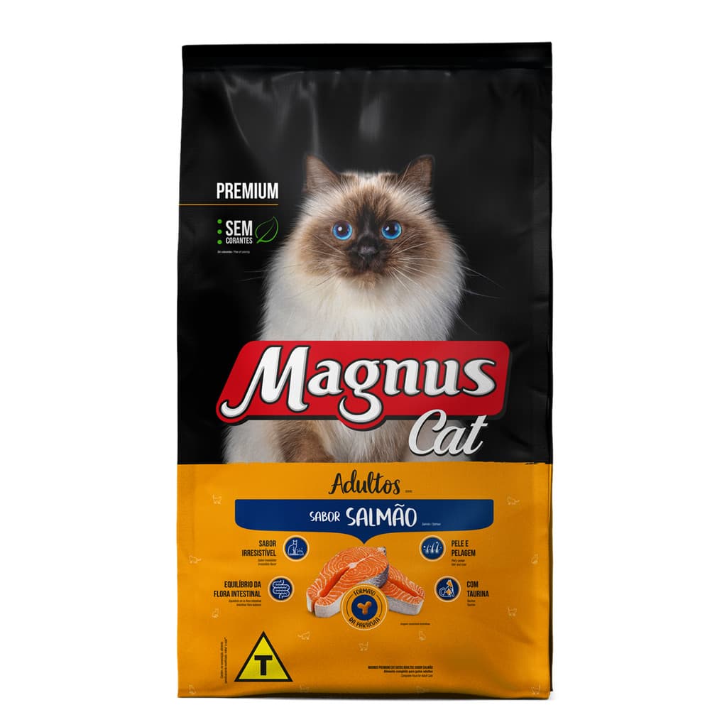 Ração Magnus Premium Gatos Adultos Salmão 10,1kg